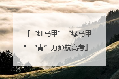 “红马甲”“绿马甲”“青”力护航高考