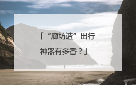 “廊坊造”出行神器有多香？