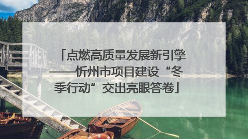 点燃高质量发展新引擎——忻州市项目建设“冬季行动”交出亮眼答卷