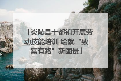 炎陵县十都镇开展劳动技能培训 绘就“致富有路”新图景