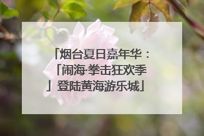 烟台夏日嘉年华：「闹海·拳击狂欢季」登陆黄海游乐城