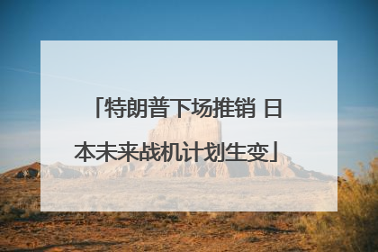 特朗普下场推销 日本未来战机计划生变