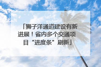 狮子洋通道建设有新进展！省内多个交通项目“进度条”刷新
