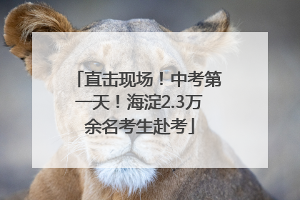 直击现场！中考第一天！海淀2.3万余名考生赴考