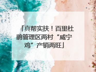 真帮实扶！百里杜鹃管理区两村“威宁鸡”产销两旺