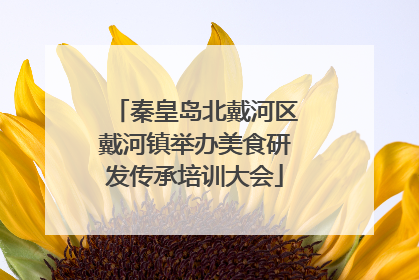 秦皇岛北戴河区戴河镇举办美食研发传承培训大会