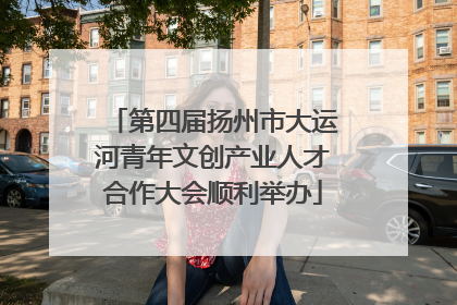 第四届扬州市大运河青年文创产业人才合作大会顺利举办