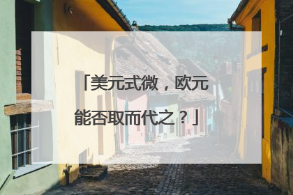 美元式微，欧元能否取而代之？