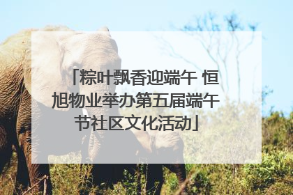 粽叶飘香迎端午 恒旭物业举办第五届端午节社区文化活动