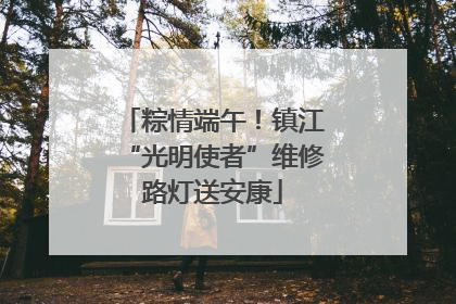 粽情端午！镇江“光明使者”维修路灯送安康