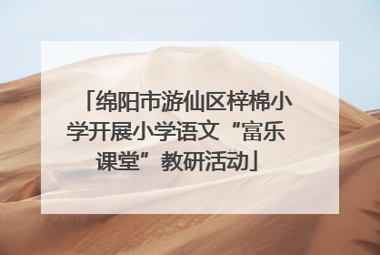 绵阳市游仙区梓棉小学开展小学语文“富乐课堂”教研活动