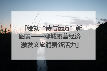 绘就“诗与远方”新图景——聊城露营经济激发文旅消费新活力
