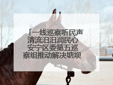 一线巡察听民声 清流汨汨润民心 安宁区委第五巡察组推动解决塘坝通水难题