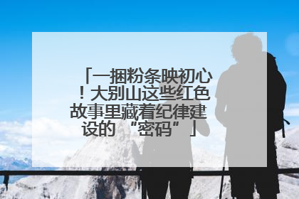 一捆粉条映初心！大别山这些红色故事里藏着纪律建设的 “密码”