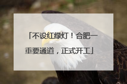 不设红绿灯！合肥一重要通道，正式开工