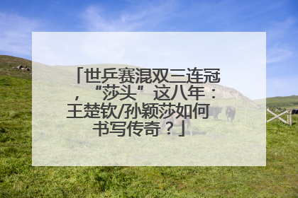 世乒赛混双三连冠，“莎头”这八年：王楚钦/孙颖莎如何书写传奇？
