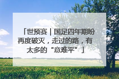 世预赛｜国足四年期盼再度破灭，走过的路，有太多的“意难平”