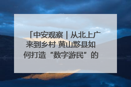 中安观察｜从北上广来到乡村 黄山黟县如何打造“数字游民”的“桃花源”？