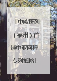 中欧班列（福州）首趟中亚回程专列抵榕