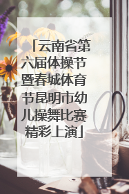云南省第六届体操节暨春城体育节昆明市幼儿操舞比赛精彩上演