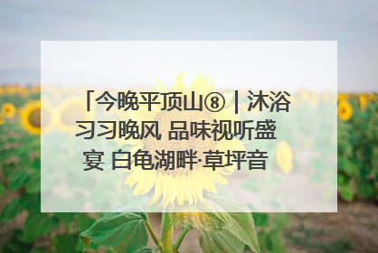 今晚平顶山⑧｜沐浴习习晚风 品味视听盛宴 白龟湖畔·草坪音乐会激情上演