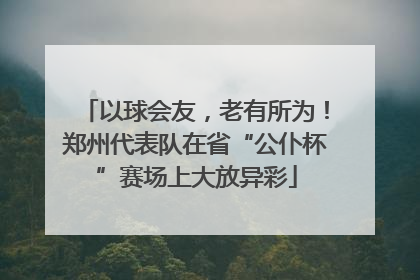 以球会友，老有所为！郑州代表队在省“公仆杯”赛场上大放异彩