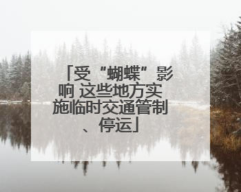 受“蝴蝶”影响 这些地方实施临时交通管制、停运