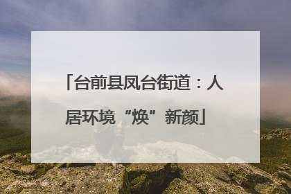 台前县凤台街道：人居环境“焕”新颜