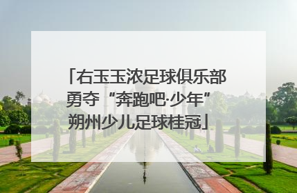 右玉玉浓足球俱乐部勇夺“奔跑吧·少年”朔州少儿足球桂冠