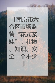 南京市六合区市场监管“花式宠娃”：礼物、知识、安全一个不少