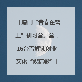 厦门“青春在鹭上”研习营开营，16台青解锁创业文化“双精彩”