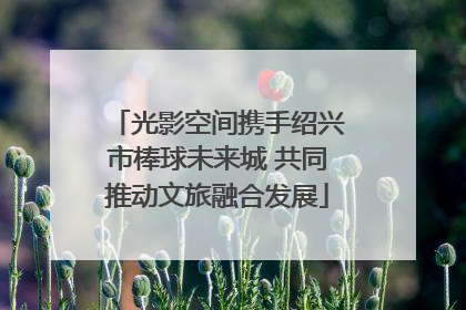 光影空间携手绍兴市棒球未来城 共同推动文旅融合发展