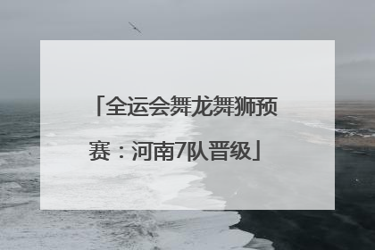 全运会舞龙舞狮预赛：河南7队晋级