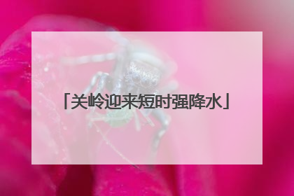 关岭迎来短时强降水