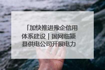 加快推进豫企信用体系建设｜国网临颍县供电公司开展电力行业信用企业现场咨询访谈工作