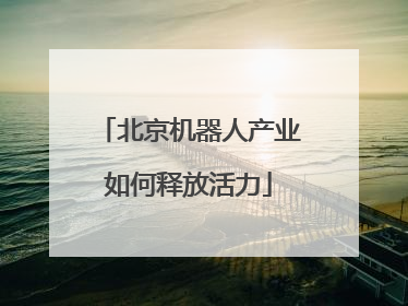 北京机器人产业如何释放活力