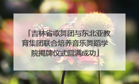 吉林省歌舞团与东北亚教育集团联合培养音乐舞蹈学院揭牌仪式圆满成功