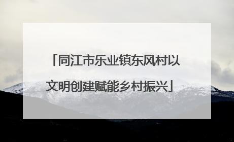 同江市乐业镇东风村以文明创建赋能乡村振兴