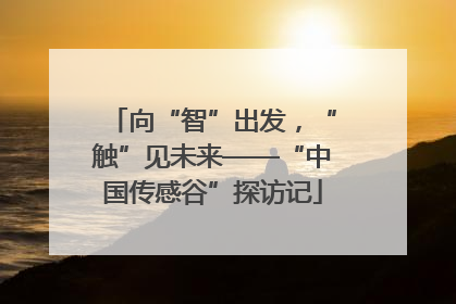 向“智”出发，“触”见未来——“中国传感谷”探访记
