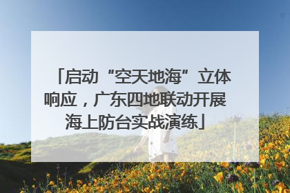启动“空天地海”立体响应，广东四地联动开展海上防台实战演练