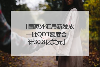 国家外汇局新发放一批QDII额度合计30.8亿美元