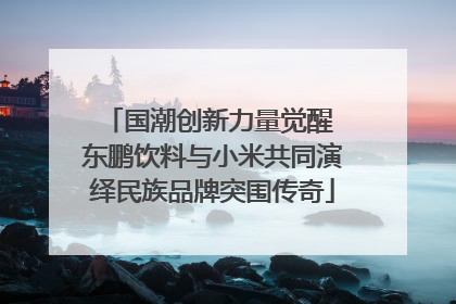 国潮创新力量觉醒 东鹏饮料与小米共同演绎民族品牌突围传奇