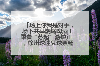 场上你我是对手，场下共举烧烤啤酒！跟着“苏超”游镇江，徐州球迷凭球票畅游名山胜景