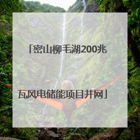 密山柳毛湖200兆瓦风电储能项目并网