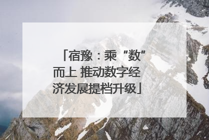 宿豫：乘“数”而上 推动数字经济发展提档升级