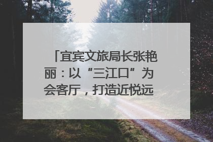 宜宾文旅局长张艳丽：以“三江口”为会客厅，打造近悦远来的国际旅游城市｜文旅局长说