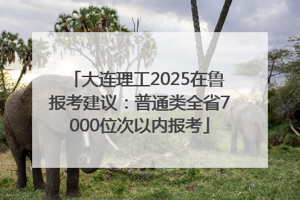 大连理工2025在鲁报考建议：普通类全省7000位次以内报考