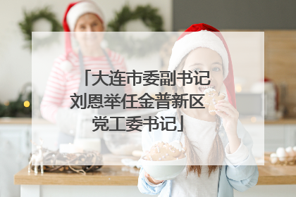 大连市委副书记刘恩举任金普新区党工委书记