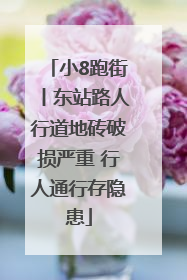小8跑街丨东站路人行道地砖破损严重 行人通行存隐患