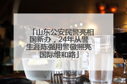 山东公安民警亮相国新办，24年从警生涯陈强用警徽照亮国际维和路
